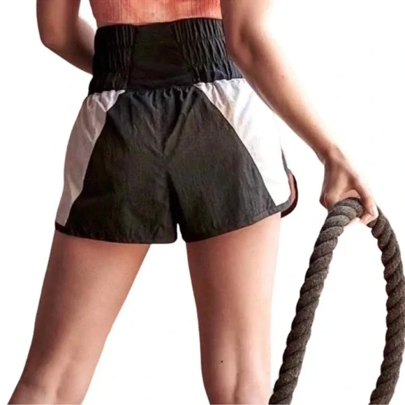 FP Movement By Free People NWT The Way Home Colorblock Retro Shorts Size m - Picture 2 of 5